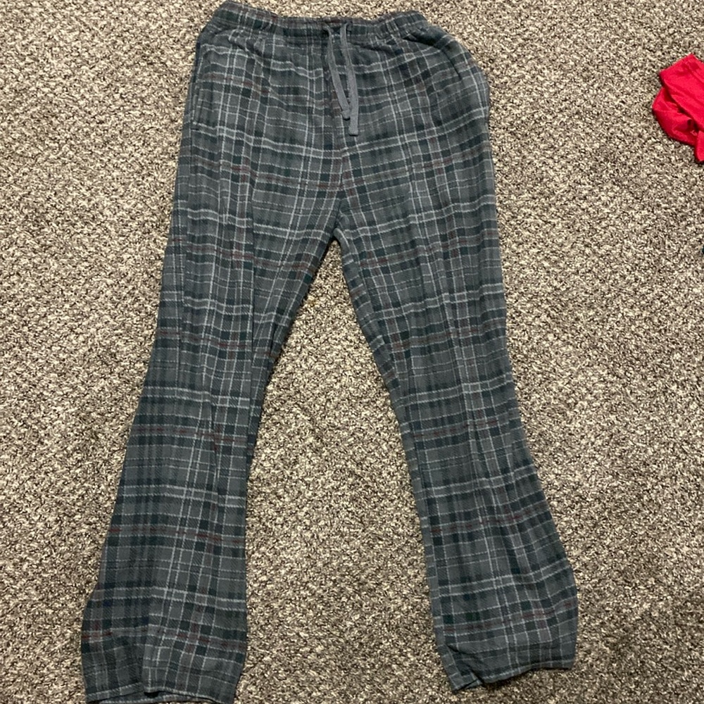 Gray & Red pajama pants (size medium)